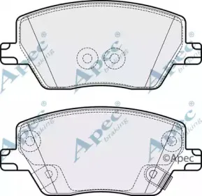 Комплект тормозных колодок, дисковый тормоз APEC braking купить