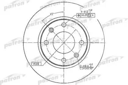 Тормозной диск PATRON купить