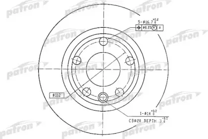 Тормозной диск PATRON купить