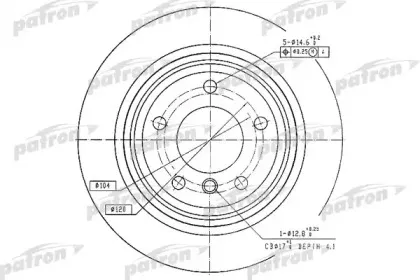 Тормозной диск PATRON купить