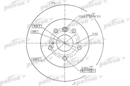 Тормозной диск PATRON купить
