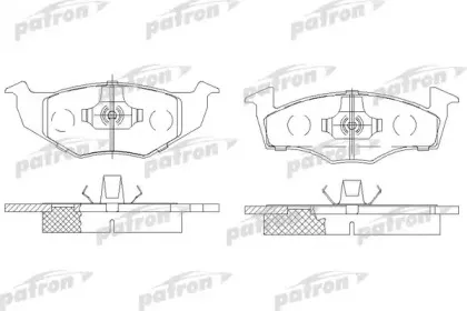 Комплект тормозных колодок, дисковый тормоз PATRON купить