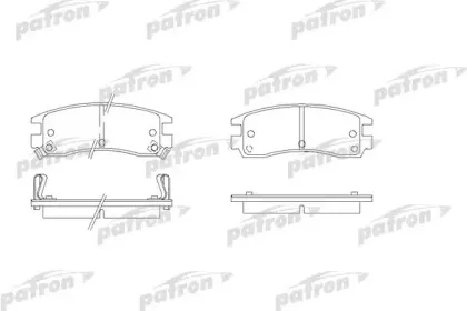 Комплект тормозных колодок, дисковый тормоз PATRON купить