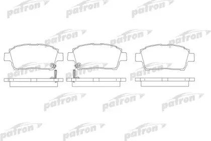 Комплект тормозных колодок, дисковый тормоз PATRON купить