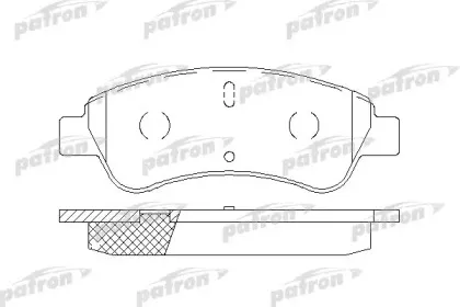 Комплект тормозных колодок, дисковый тормоз PATRON купить