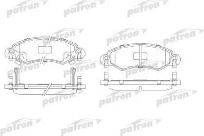 Комплект тормозных колодок, дисковый тормоз PATRON купить
