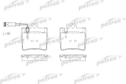 Комплект тормозных колодок, дисковый тормоз PATRON купить