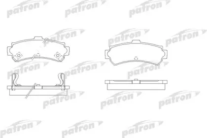 Комплект тормозных колодок, дисковый тормоз PATRON купить