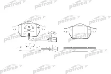 Комплект тормозных колодок, дисковый тормоз PATRON купить
