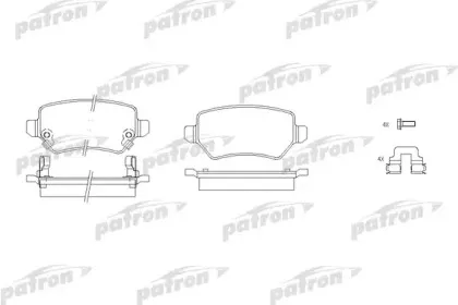 Комплект тормозных колодок, дисковый тормоз PATRON купить