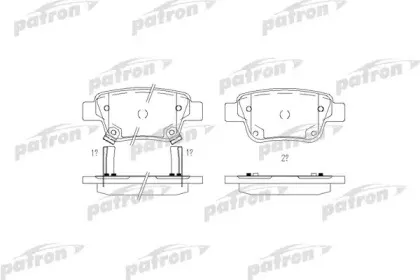 Комплект тормозных колодок, дисковый тормоз PATRON купить