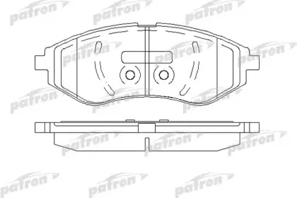 Комплект тормозных колодок, дисковый тормоз PATRON купить