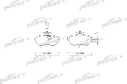 Комплект тормозных колодок, дисковый тормоз PATRON купить