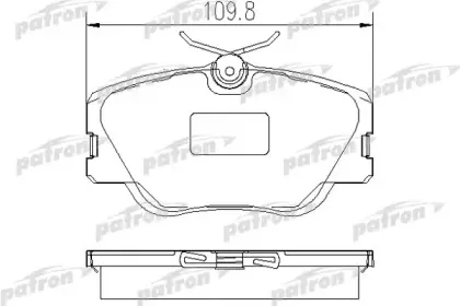 Комплект тормозных колодок, дисковый тормоз PATRON купить