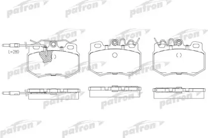 Комплект тормозных колодок, дисковый тормоз PATRON купить