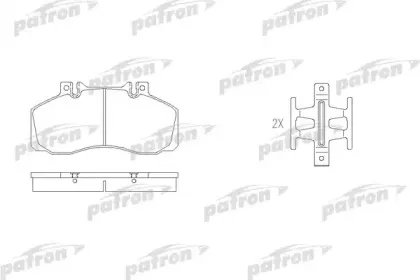 Комплект тормозных колодок, дисковый тормоз PATRON купить