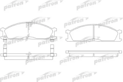 Комплект тормозных колодок, дисковый тормоз PATRON купить