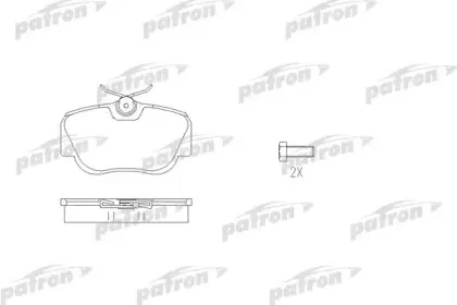 Комплект тормозных колодок, дисковый тормоз PATRON купить