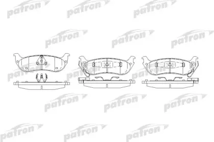 Комплект тормозных колодок, дисковый тормоз PATRON купить