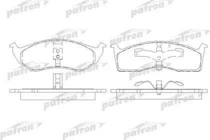 Комплект тормозных колодок, дисковый тормоз PATRON купить