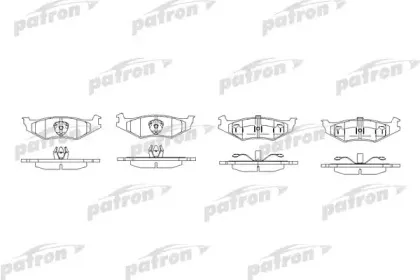 Комплект тормозных колодок, дисковый тормоз PATRON купить