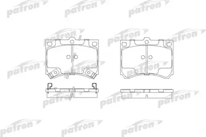 Комплект тормозных колодок, дисковый тормоз PATRON купить