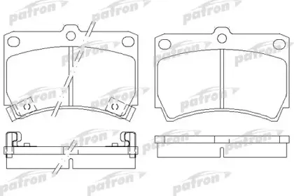 Комплект тормозных колодок, дисковый тормоз PATRON купить