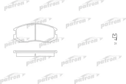 Комплект тормозных колодок, дисковый тормоз PATRON купить