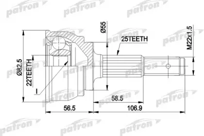 Шарнирный комплект, приводной вал PATRON купить