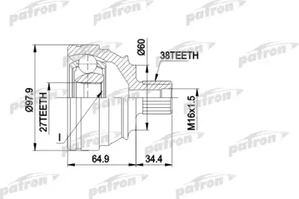 Шарнирный комплект, приводной вал PATRON купить