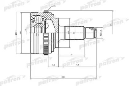 Шарнирный комплект, приводной вал PATRON купить