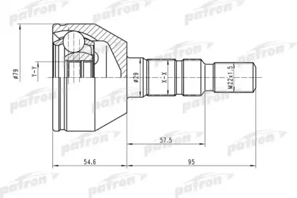Шарнирный комплект, приводной вал PATRON купить