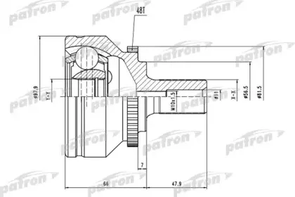 Шарнирный комплект, приводной вал PATRON купить