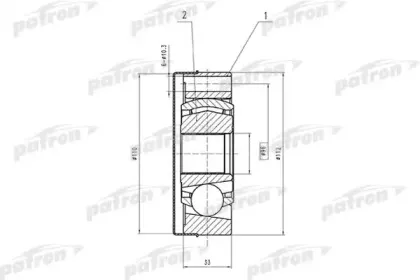Шарнирный комплект, приводной вал PATRON купить