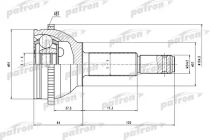 Шарнирный комплект, приводной вал PATRON купить