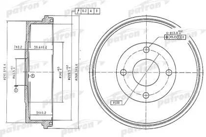 Тормозной барабан PATRON купить