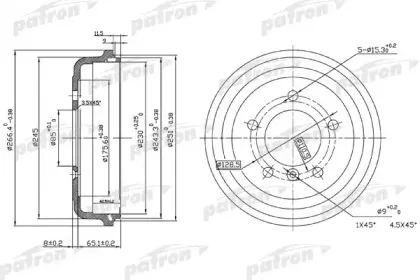 Тормозной барабан PATRON купить