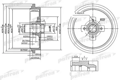 Тормозной барабан PATRON купить
