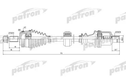 Приводной вал PATRON купить