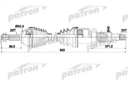 Приводной вал PATRON купить
