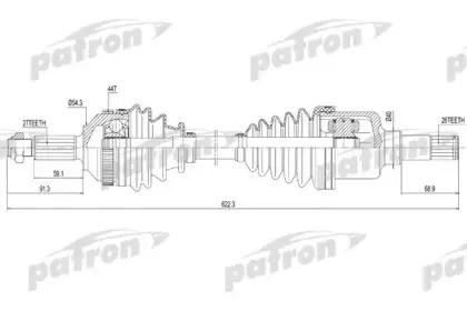Приводной вал PATRON купить