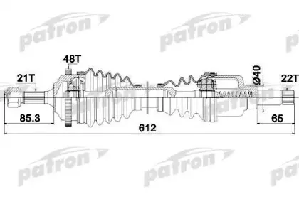 Приводной вал PATRON купить