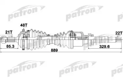 Приводной вал PATRON купить