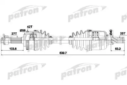 Приводной вал PATRON купить