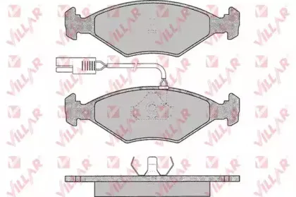 Комплект тормозных колодок, дисковый тормоз VILLAR купить