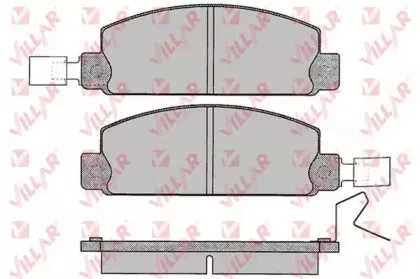 Комплект тормозных колодок, дисковый тормоз VILLAR купить