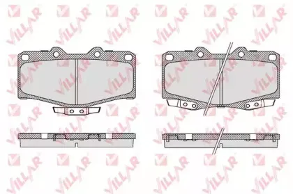 Комплект тормозных колодок, дисковый тормоз VILLAR купить