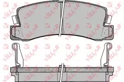 Комплект тормозных колодок, дисковый тормоз VILLAR купить