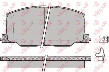 Комплект тормозных колодок, дисковый тормоз VILLAR купить