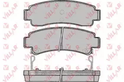 Комплект тормозных колодок, дисковый тормоз VILLAR купить